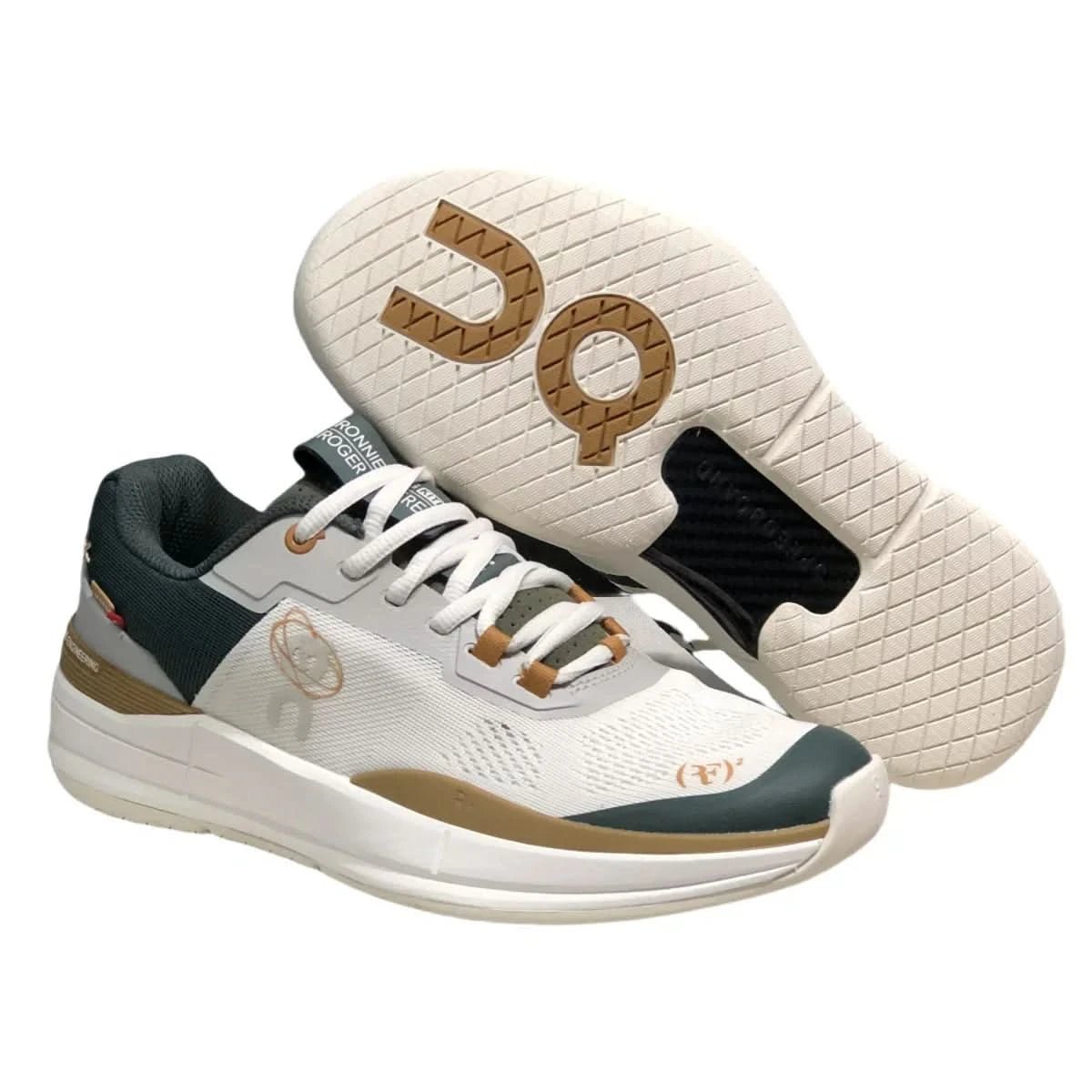 On The Roger Pro Women's Beige/Green - Onsrunners