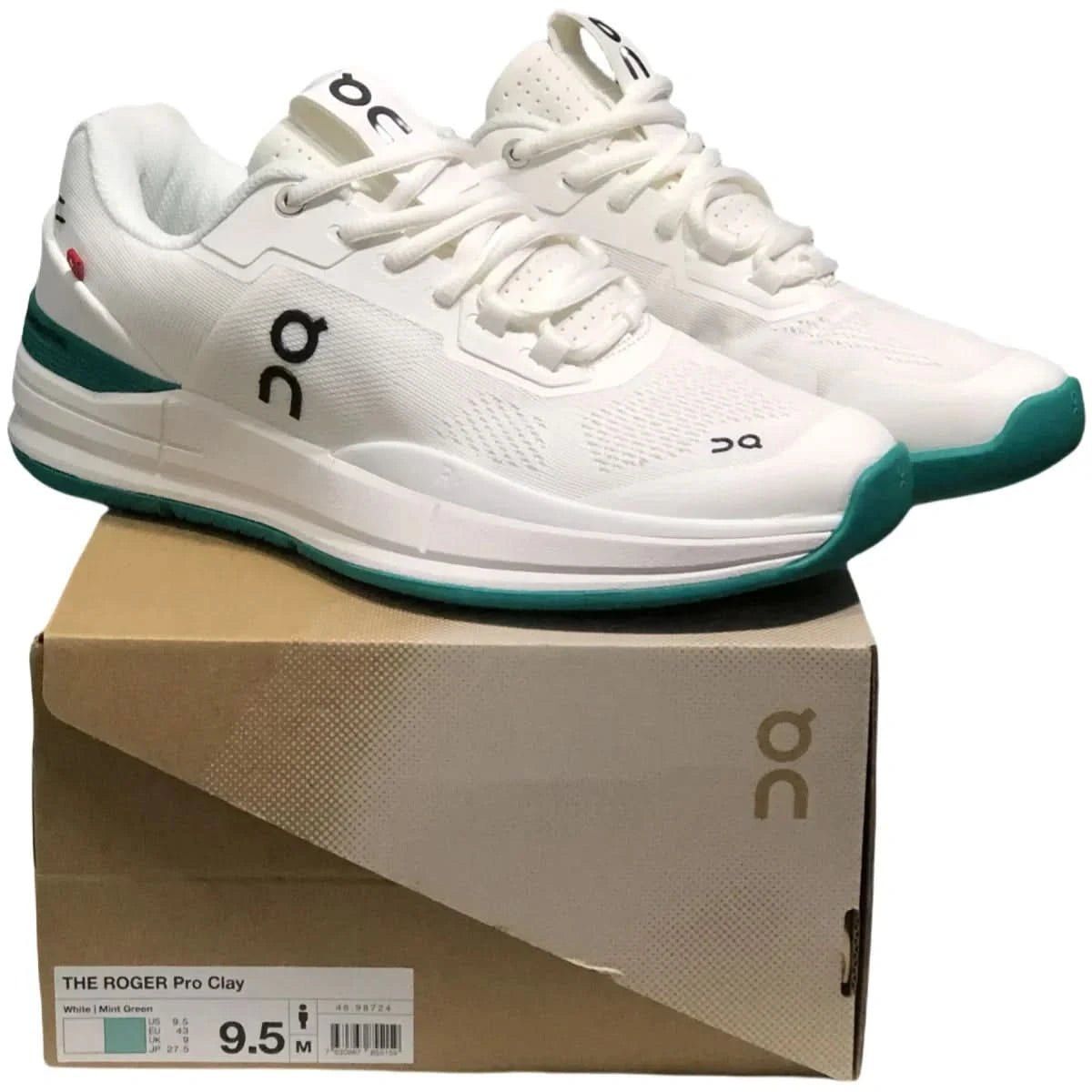 On The Roger Pro Women's White//Green - Onsrunners