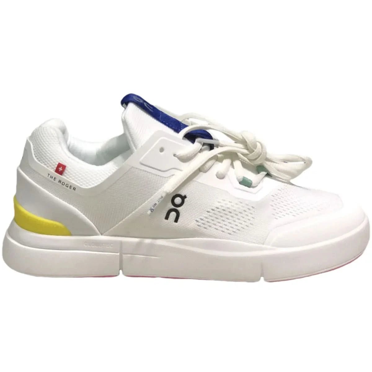 On The Roger Spin Men's White/Yellow - Onsrunners
