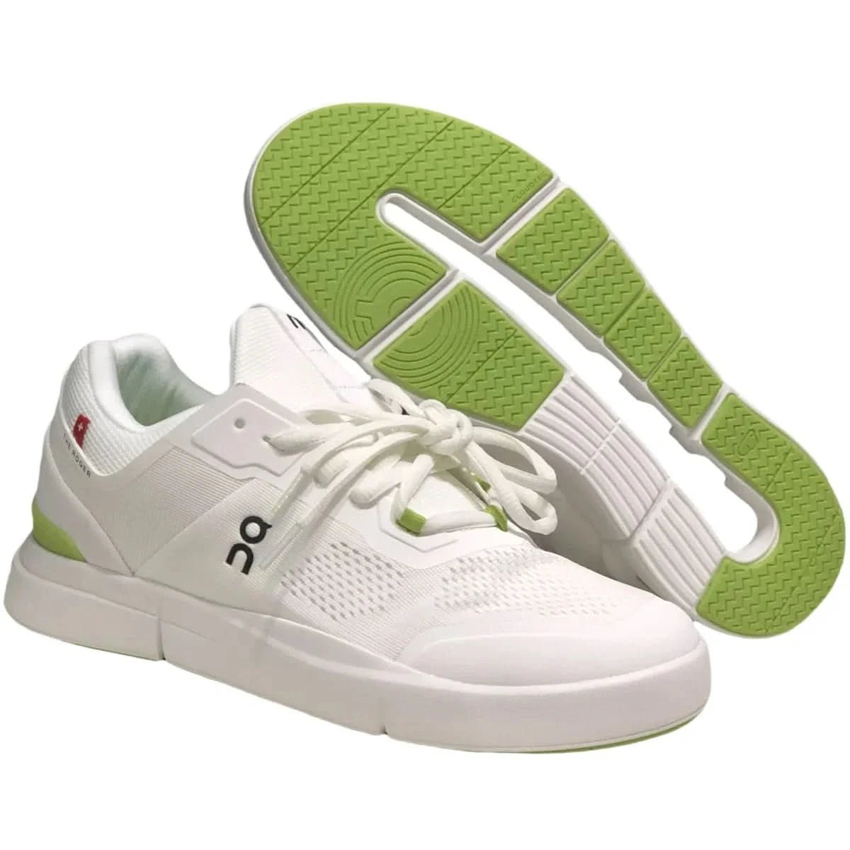 On The Roger Spin Women's White/Green - Onsrunners