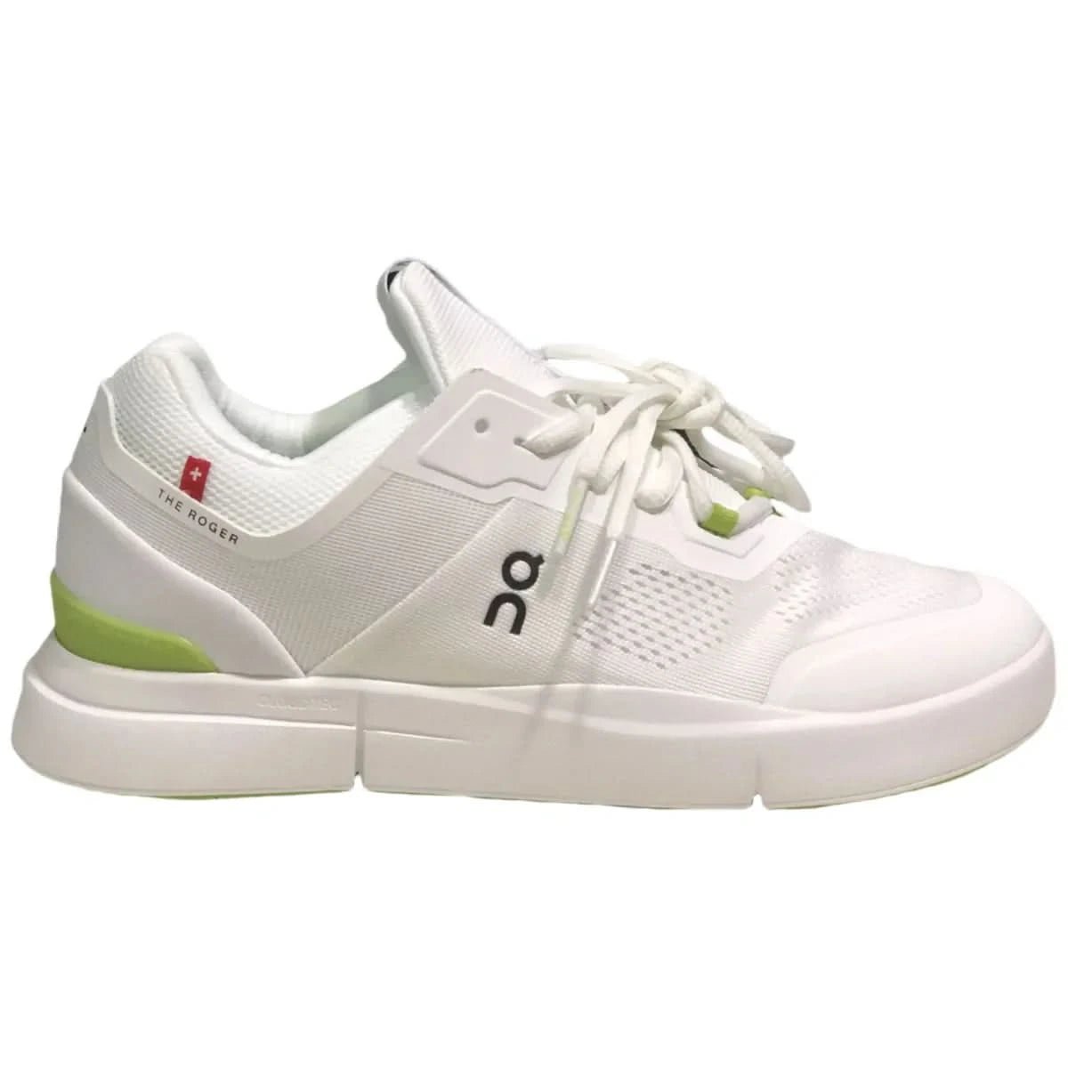 On The Roger Spin Women's White/Green - Onsrunners