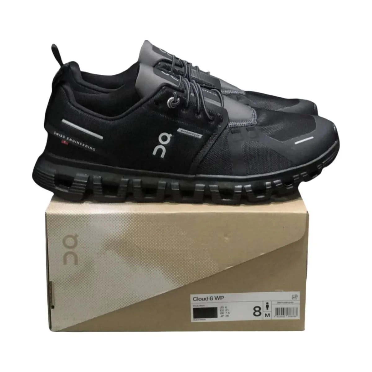 On Cloud 6 Men's  Waterproof version Black/Lunar
