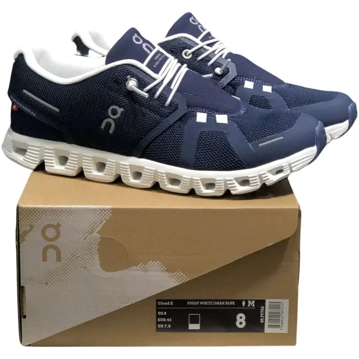 On Cloud 5 Women's Dark Blue/White - Onsrunners