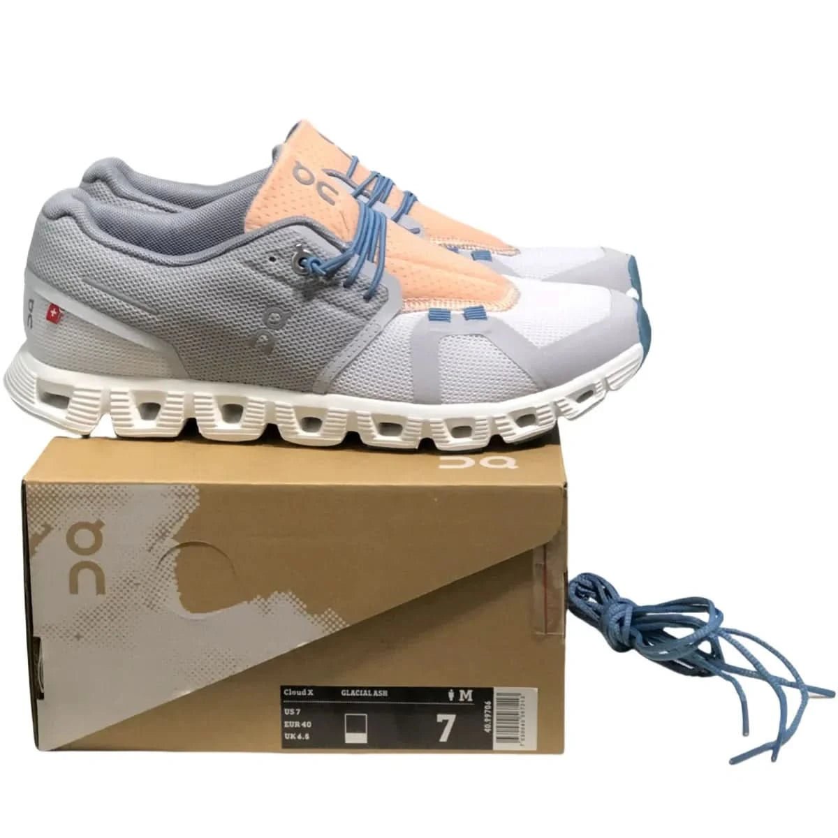 On Cloud 5 Women's Glacier grey/natural white - Onsrunners
