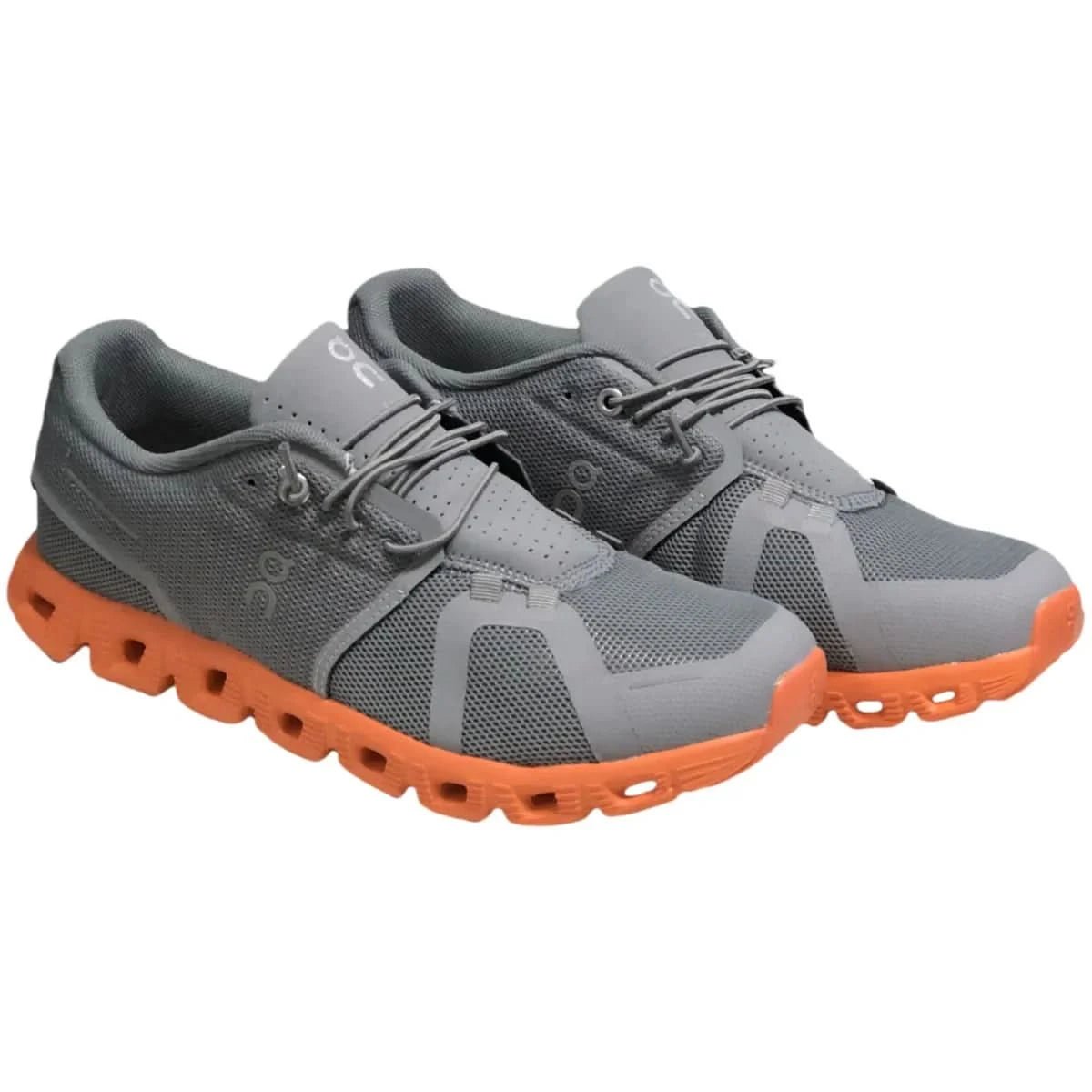 On Cloud 5 Women's Gray Orange/zinc gray burnt orange - Onsrunners
