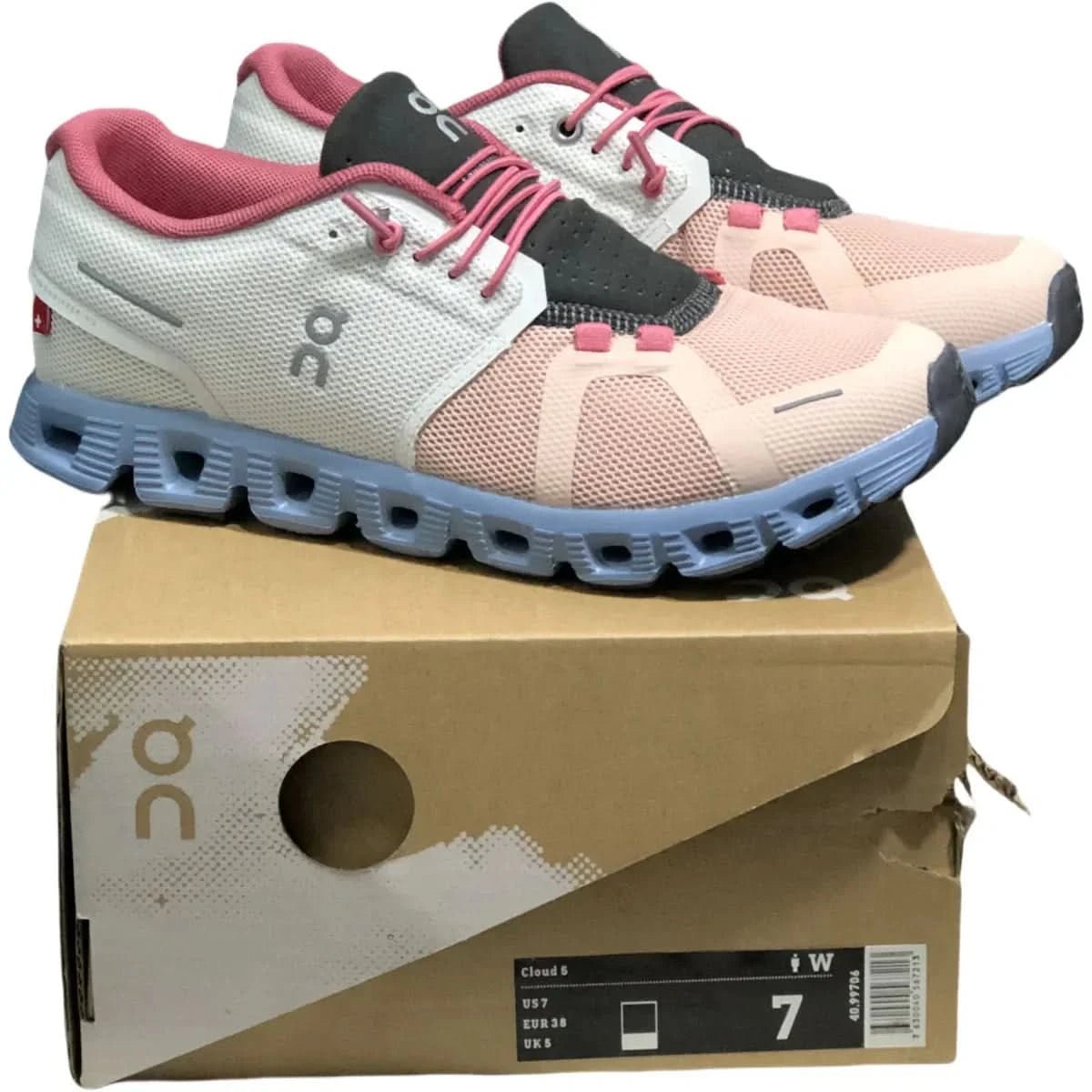 On Cloud 5 Women's Ice white prairie color - Onsrunners