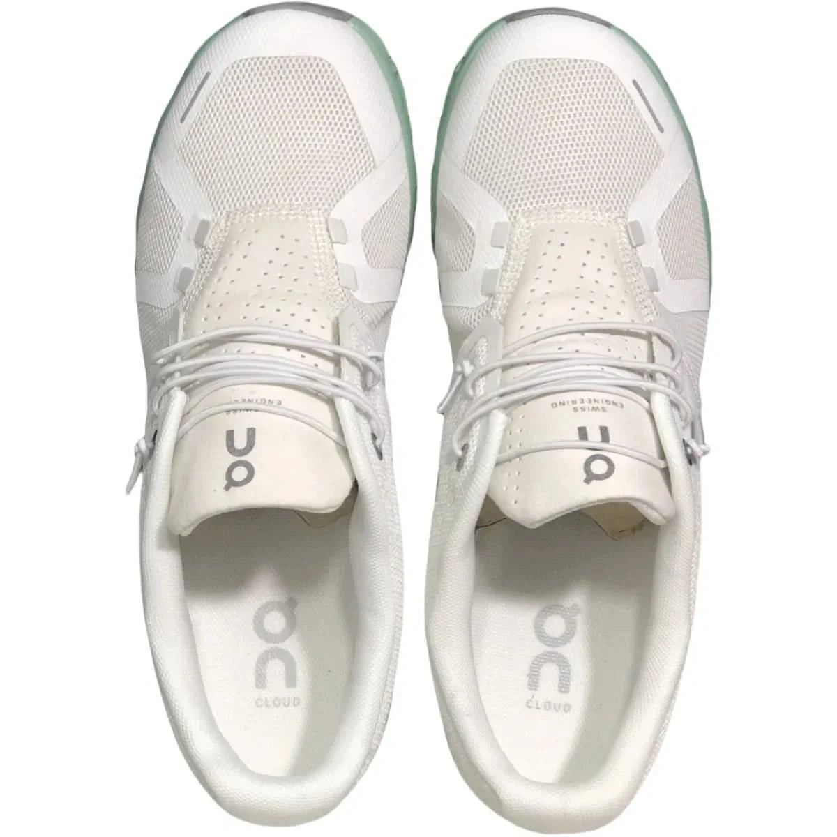 On Cloud 5 Women's Undyed White Stream Green - Onsrunners