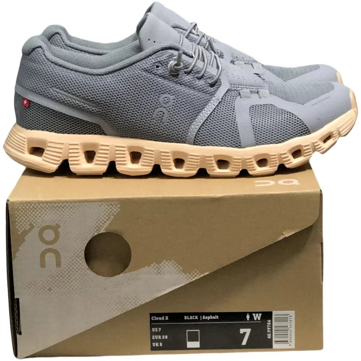 On Cloud 5 Women's Zinc Ash Shell Pcwder - Onsrunners