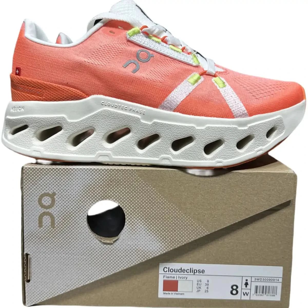 On Cloudeclipse Women's Orange/Ivory - Onsrunners