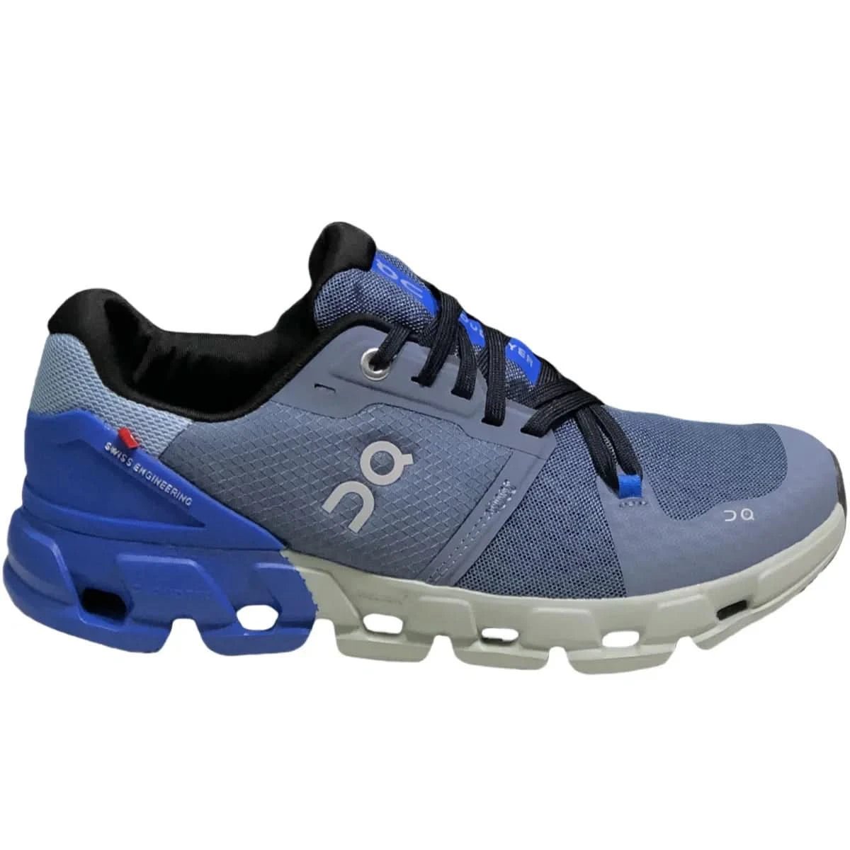 On Cloudflyer 4 Men's Gray/Blue - Onsrunners