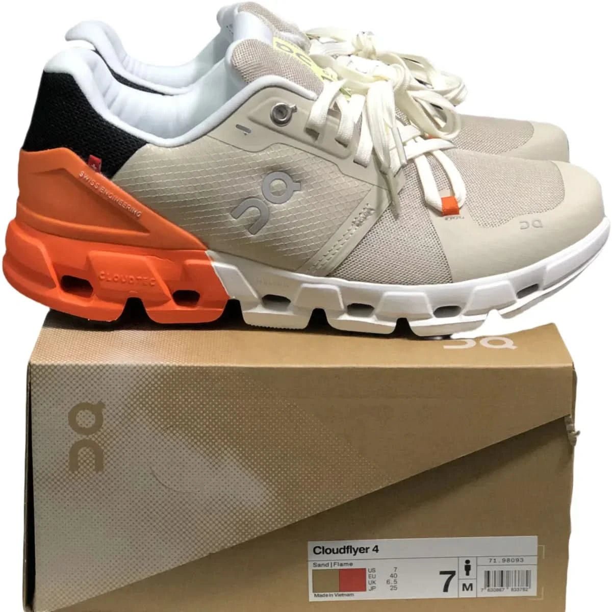On Cloudflyer 4 Men's Gray/Orange - Onsrunners