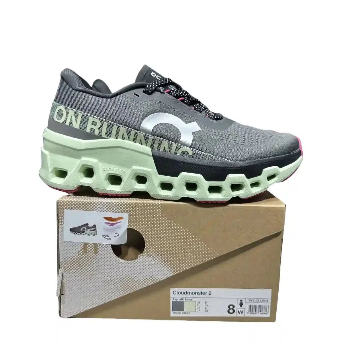 On Cloudmonster 2 Men's Almond/Lima Bean Green - Onsrunners