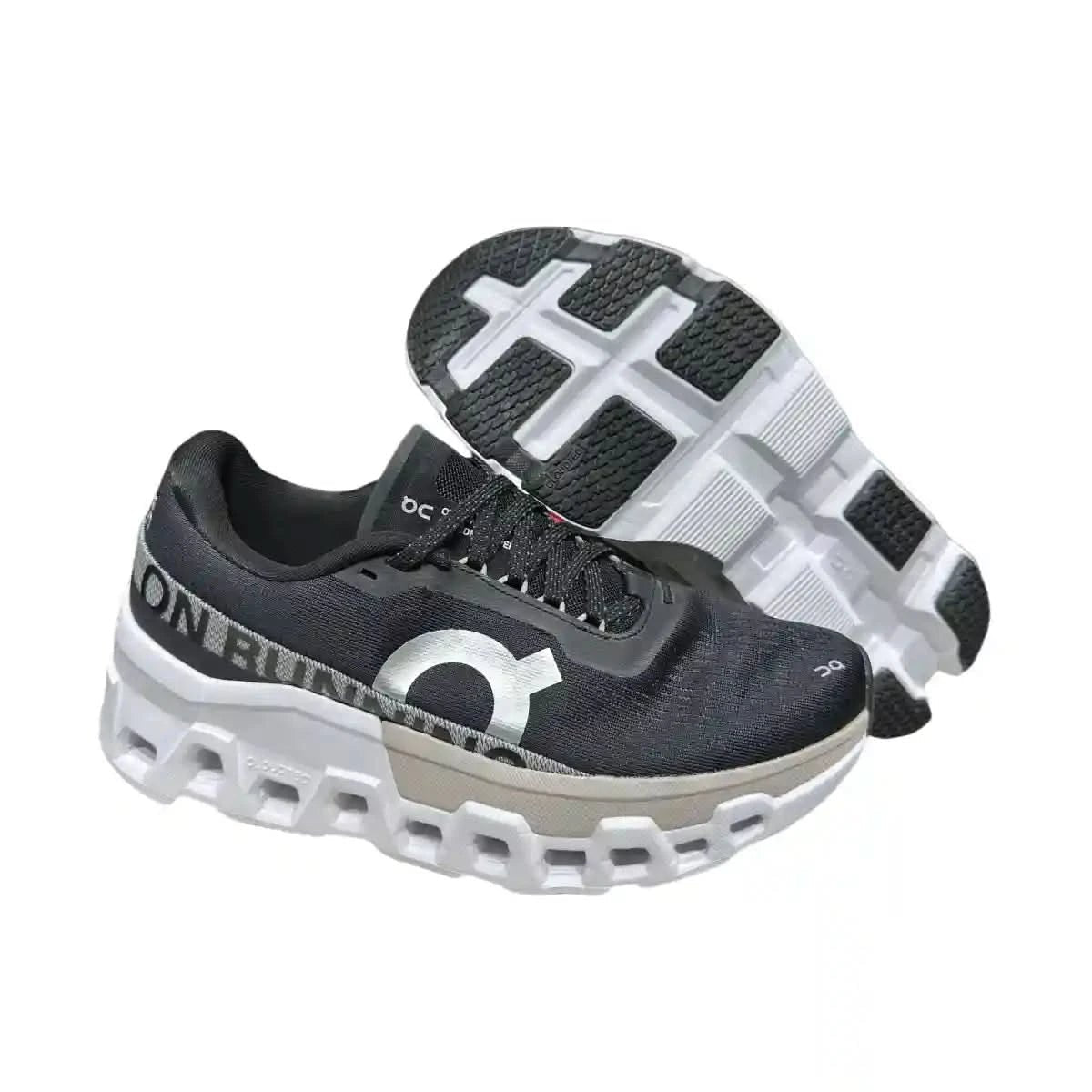 On Cloudmonster 2 Men's Black/Mist White - Onsrunners