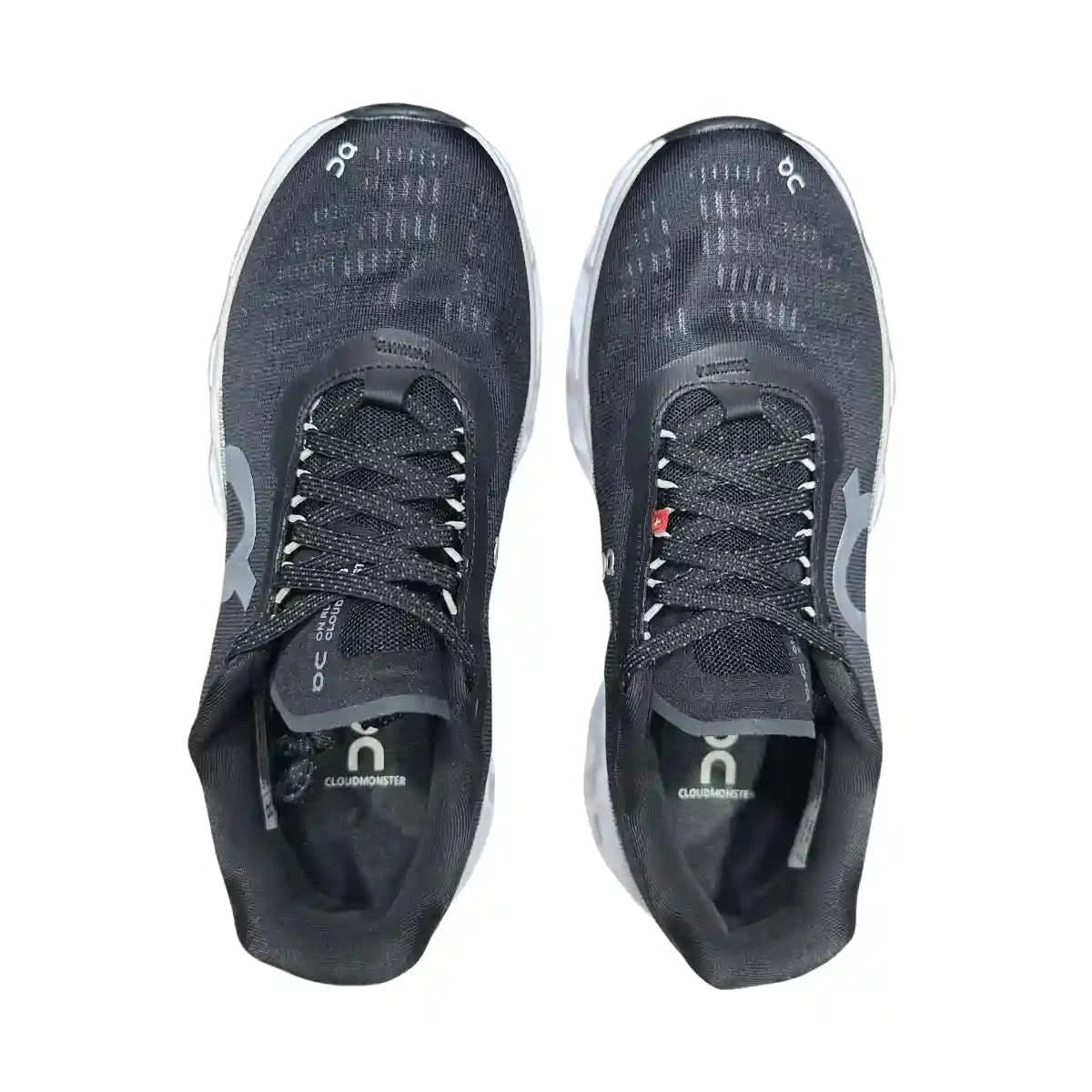 On Cloudmonster 2 Men's Black/Mist White - Onsrunners