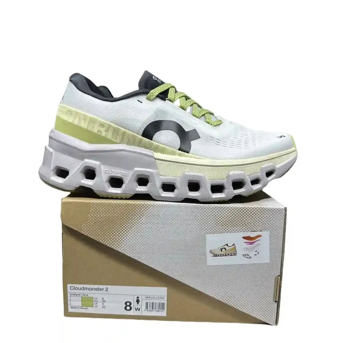 On Cloudmonster 2 Men's Undyed Natural Lemon Yellow - Onsrunners