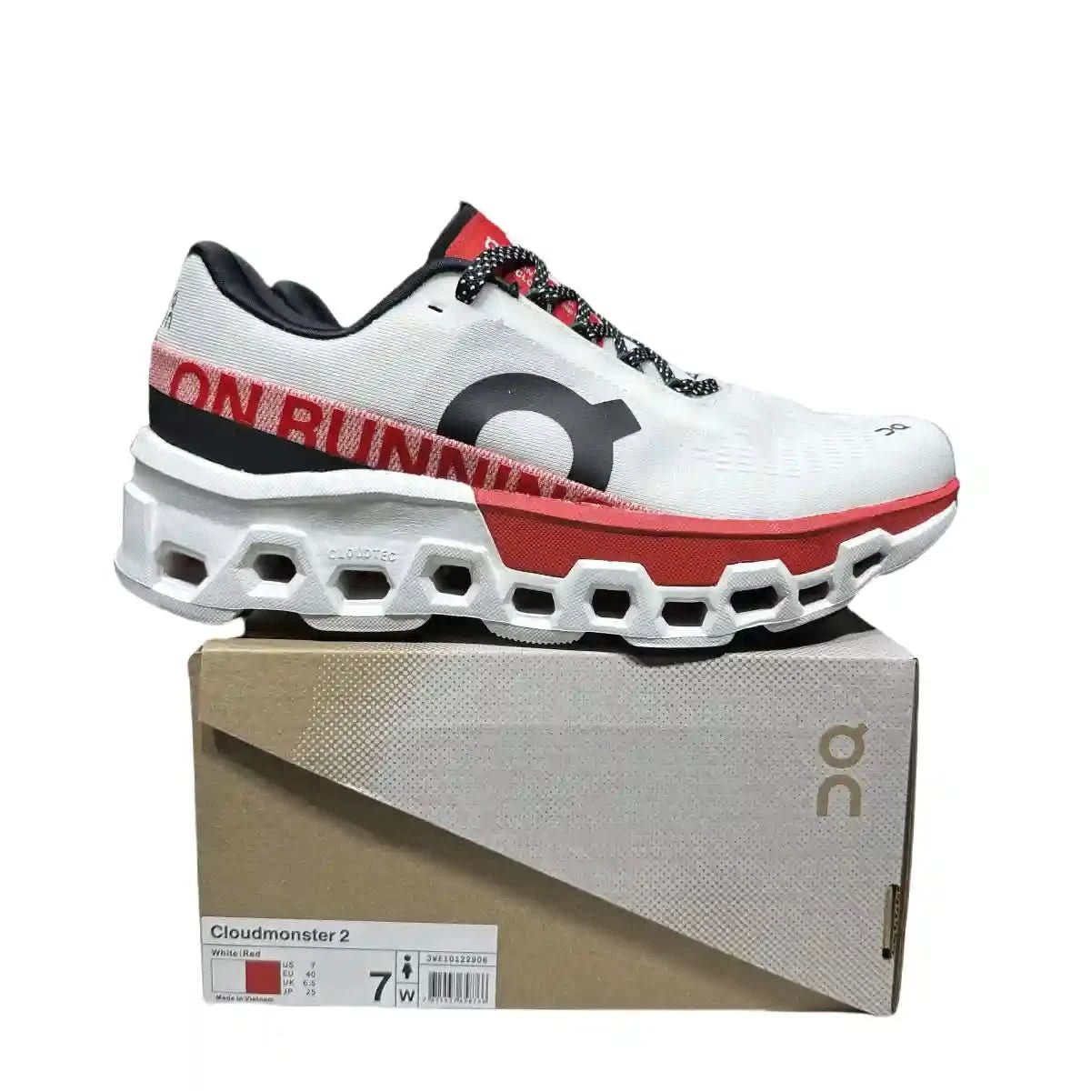 On Cloudmonster 2 Men's White/Red - Onsrunners
