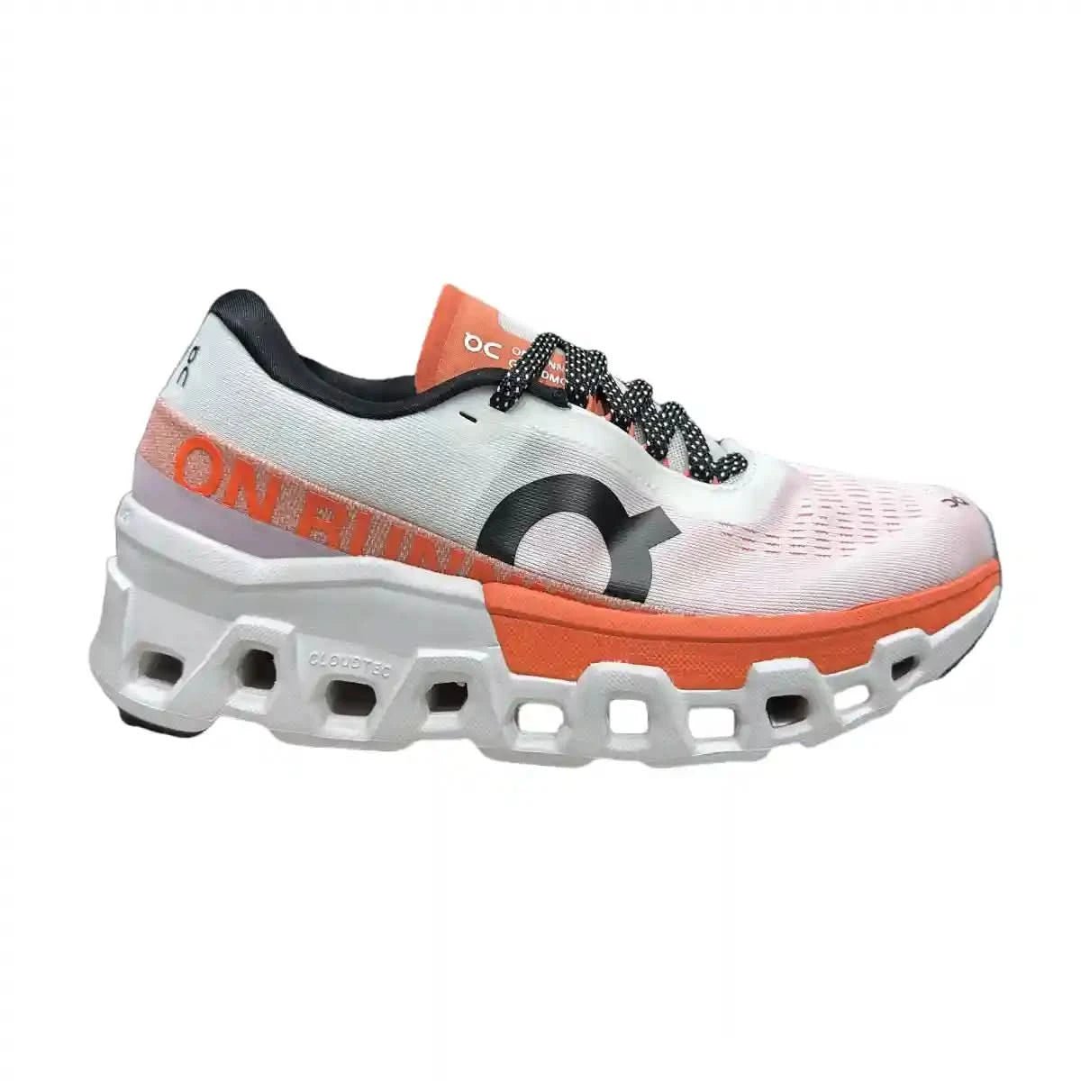On Cloudmonster 2 Men's White/Tangerine Red - Onsrunners