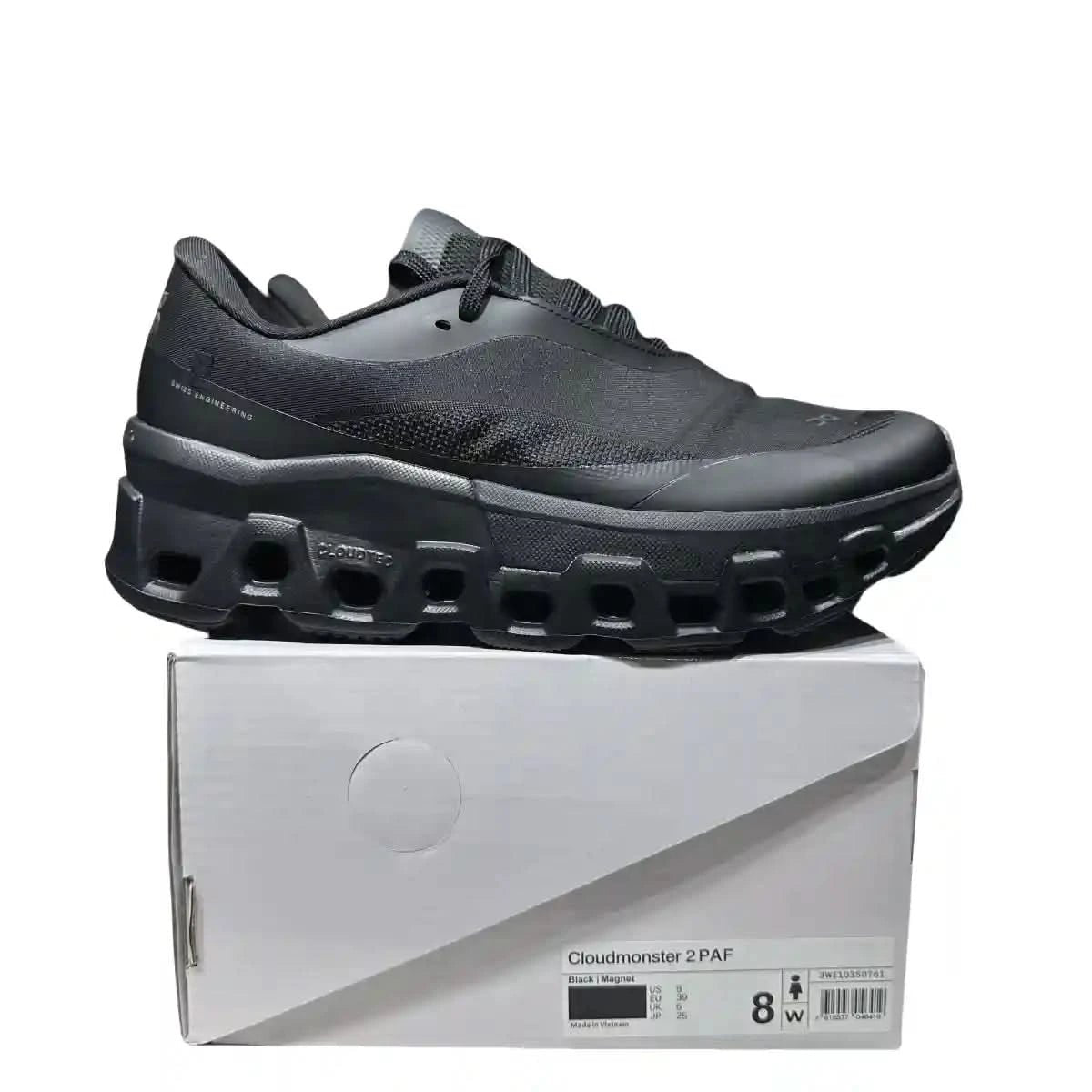 On Cloudmonster 2 Women's Black x PAF Collaboration - Onsrunners