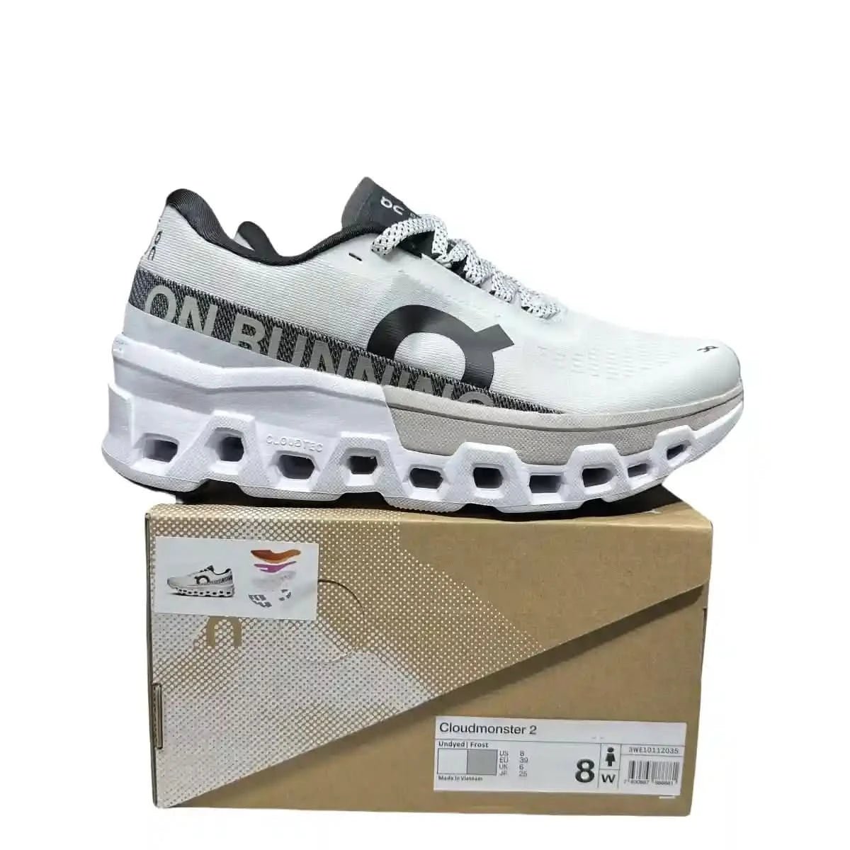 On Cloudmonster 2 Women's Undyed Natural Mist White - Onsrunners