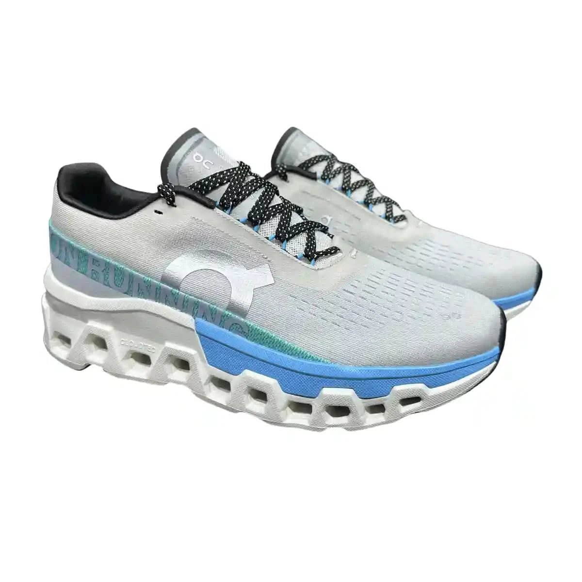 On Cloudmonster 2 Women's White/Blue - Onsrunners