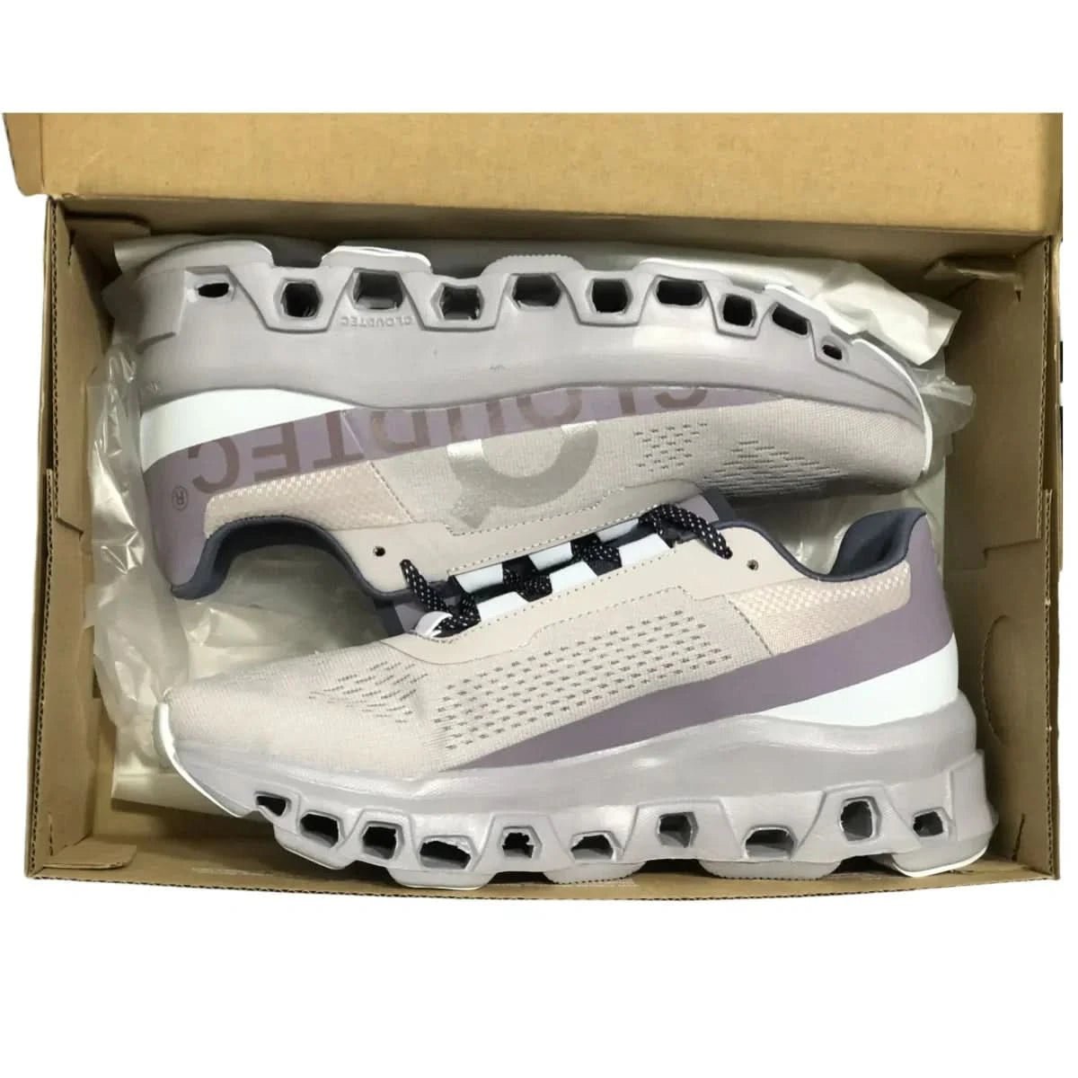 On Cloudmonster Men's Grey/Purple - Onsrunners