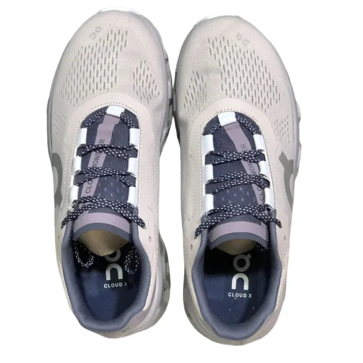 On Cloudmonster Men's Grey/Purple - Onsrunners