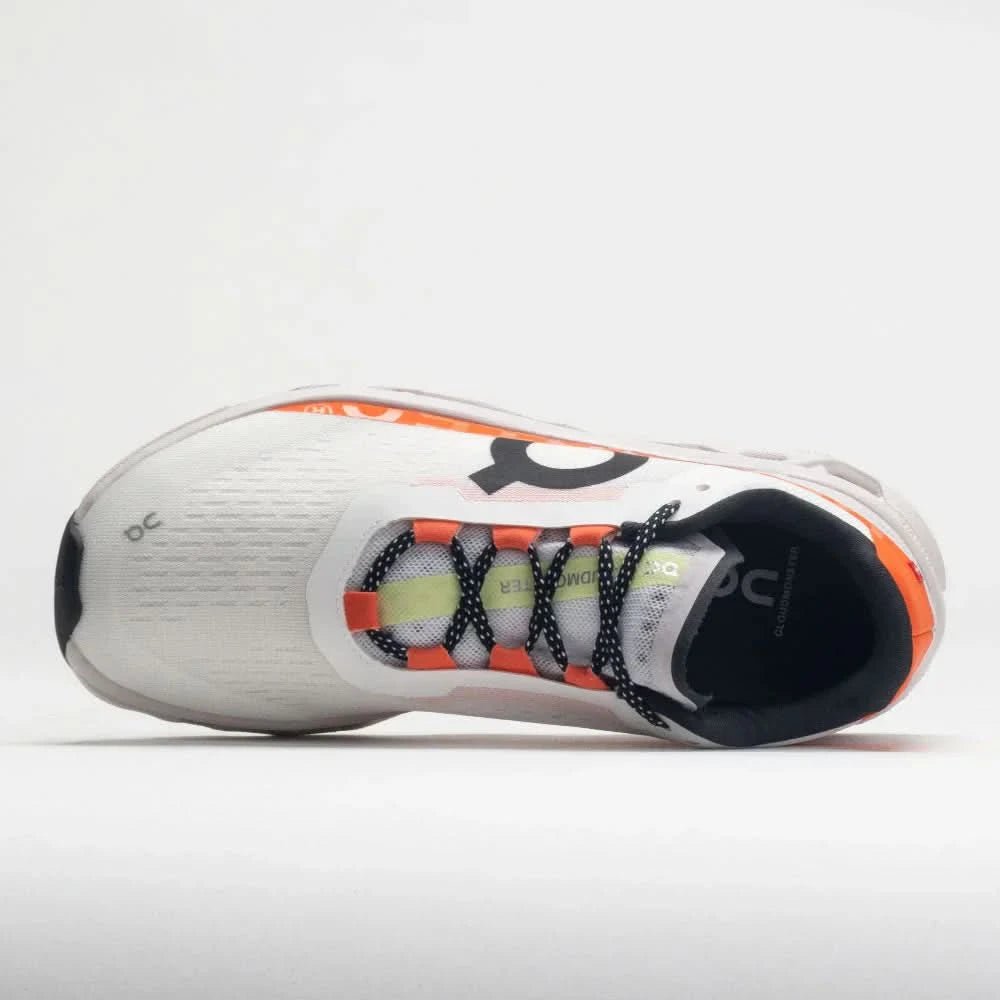 On Cloudmonster Men's Undyed White/Flame - Onsrunners