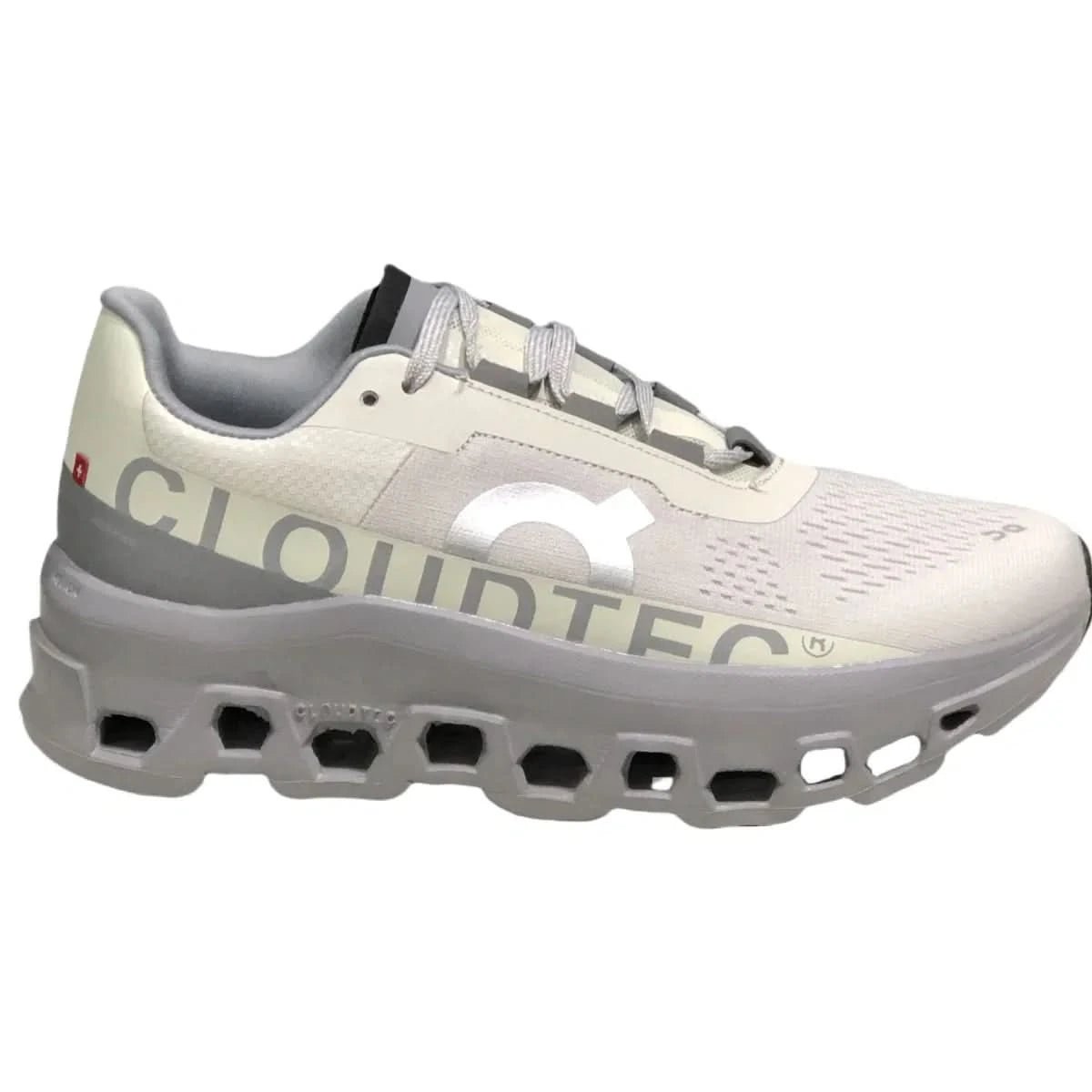 On Cloudmonster Men's White/Grey - Onsrunners