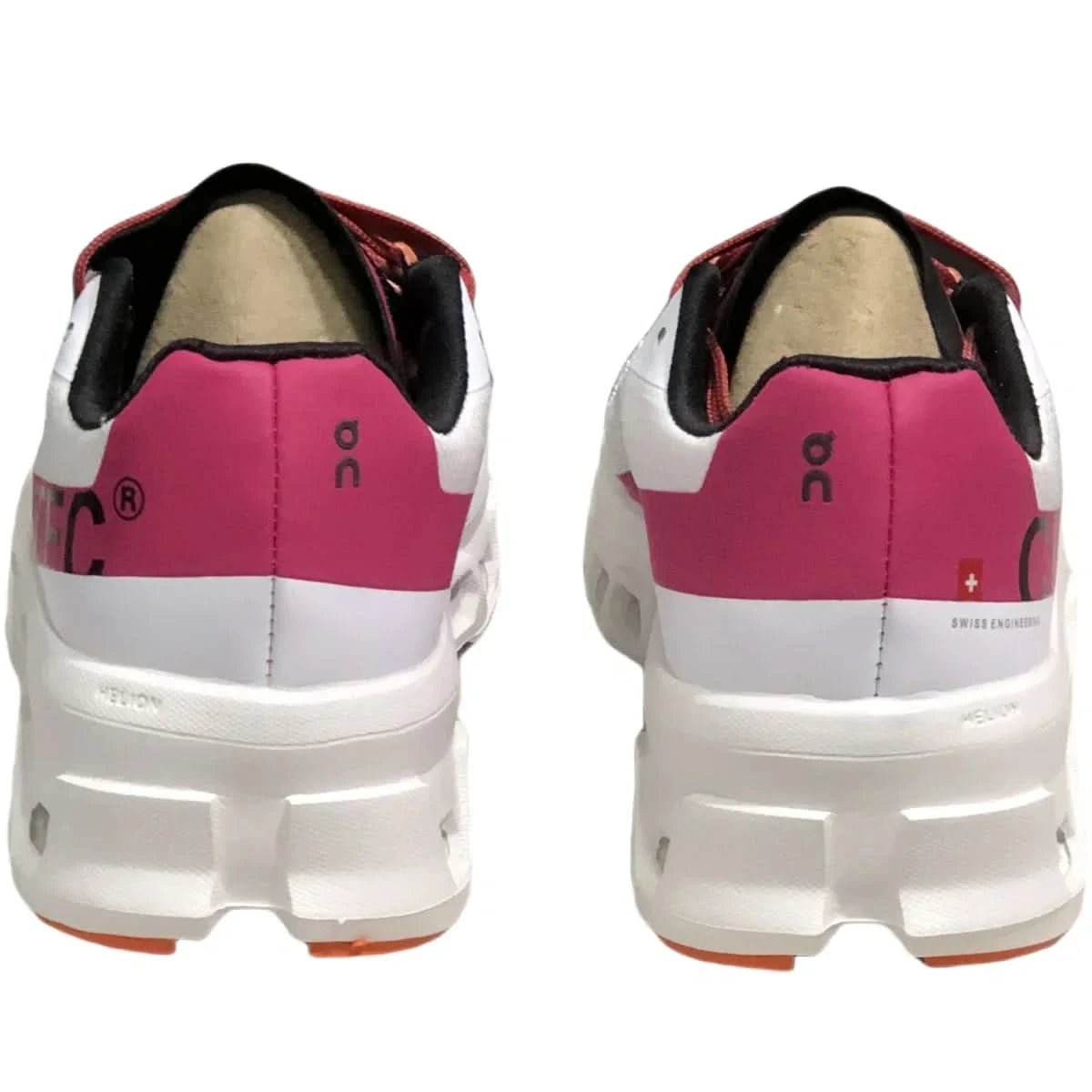 On Cloudmonster Men's White/Pink - Onsrunners