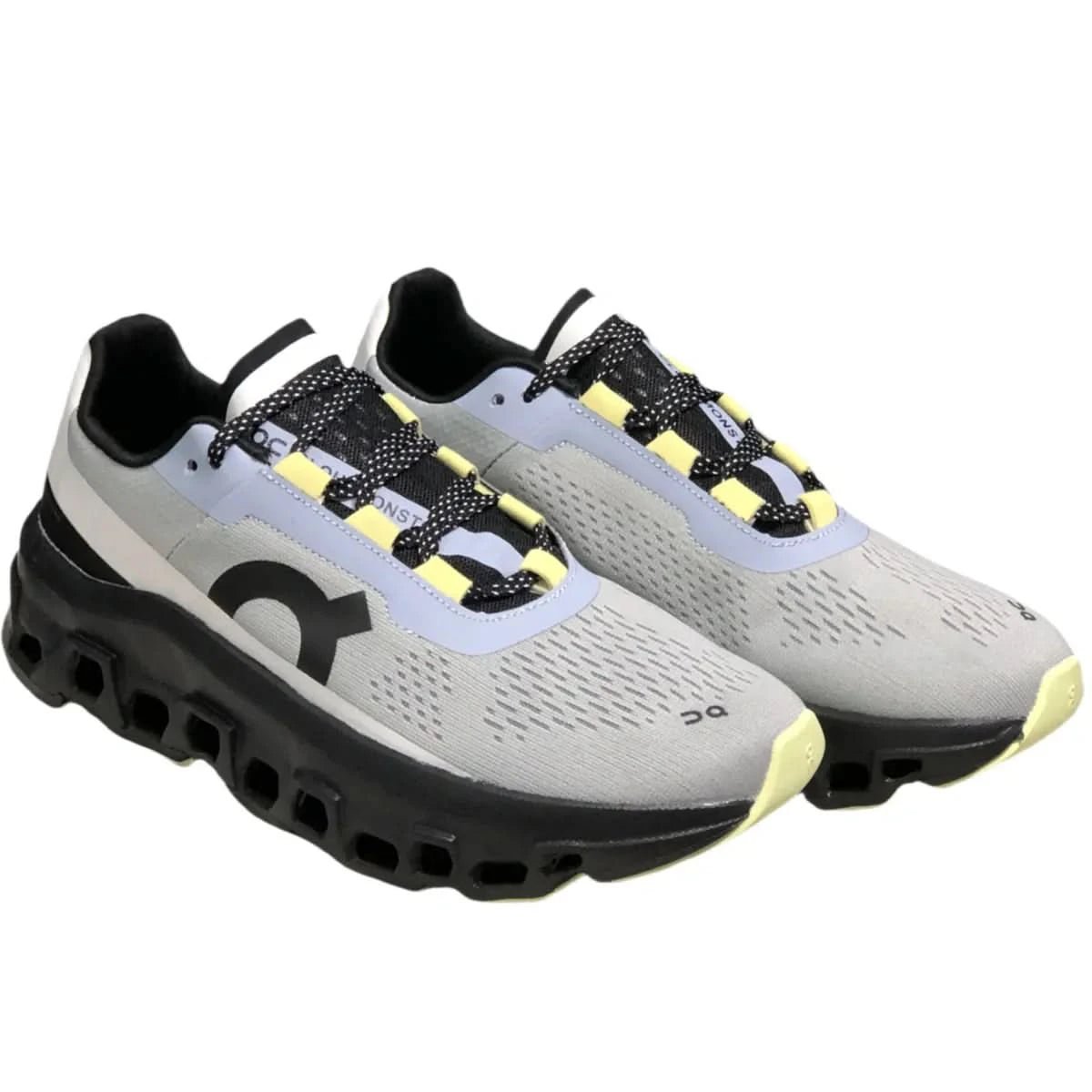 On Cloudmonster Women's Black/Grey - Onsrunners