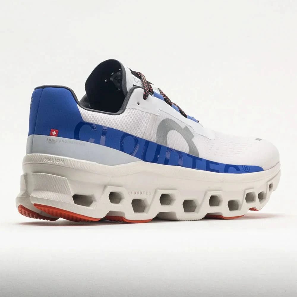 on Cloudmonster Women's Frost/Cobalt - Onsrunners