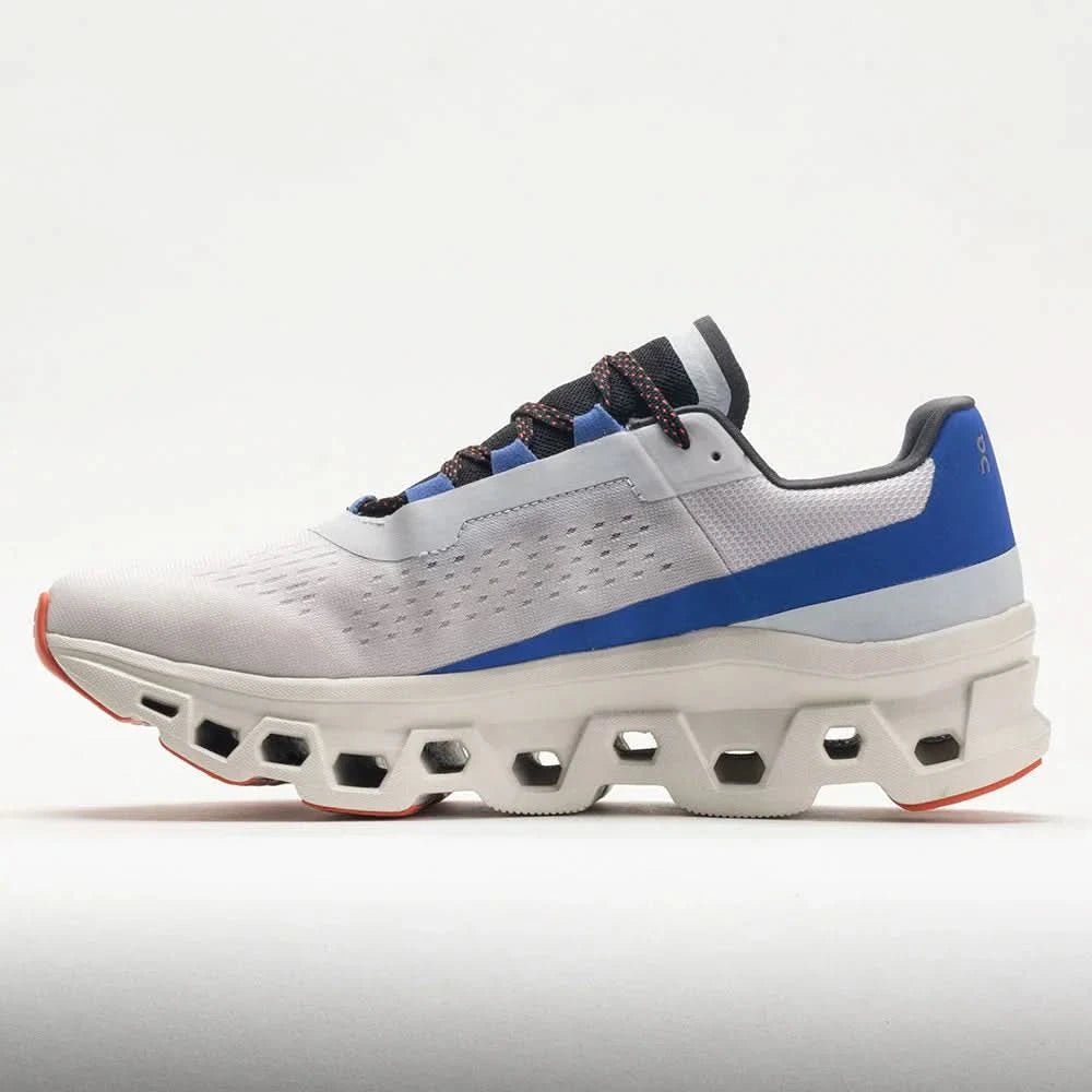 on Cloudmonster Women's Frost/Cobalt - Onsrunners