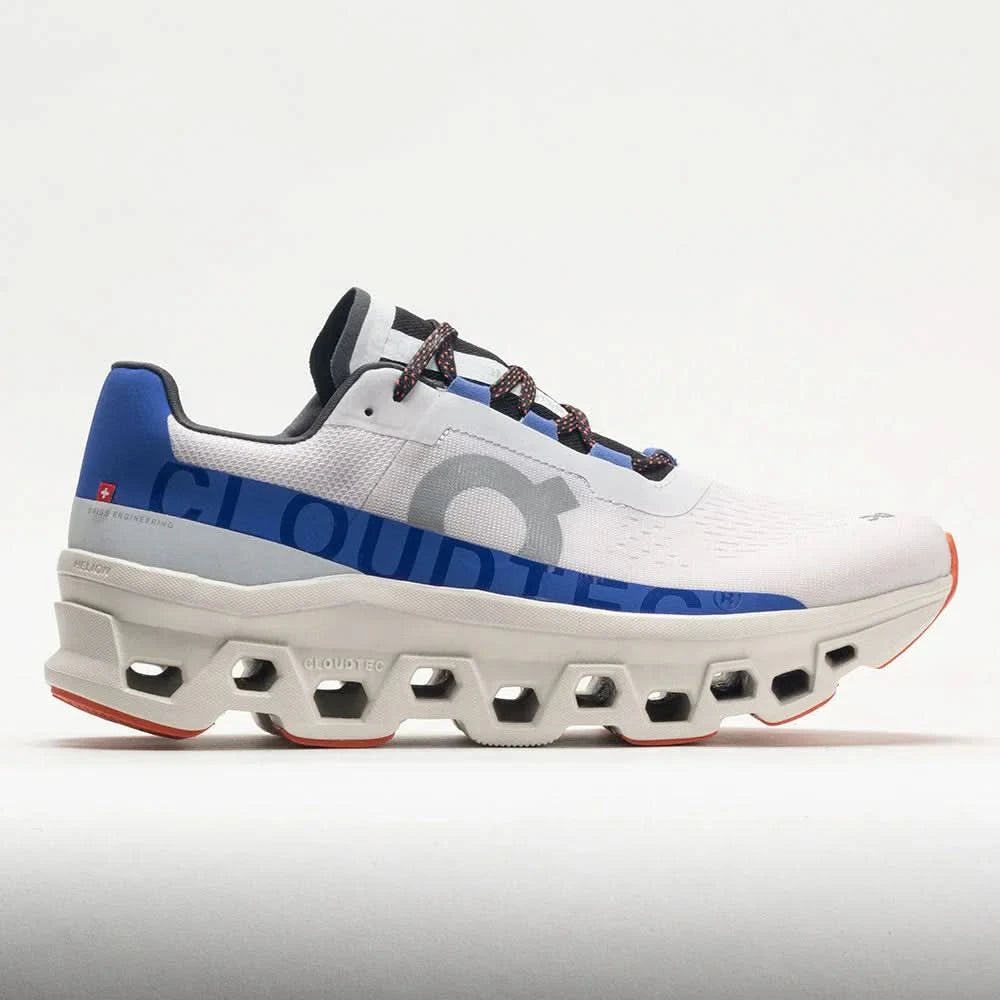 on Cloudmonster Women's Frost/Cobalt - Onsrunners