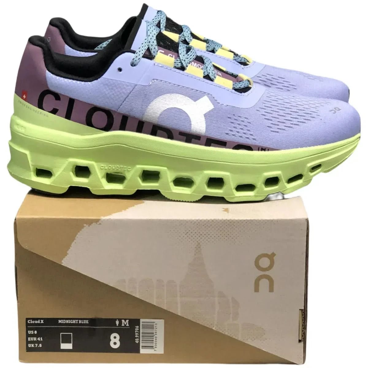 On Cloudmonster Women's Green/Blue - Onsrunners