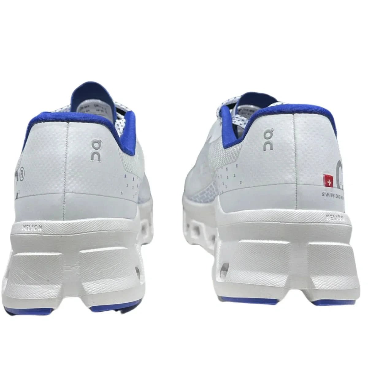 On Cloudmonster Women's White/Blue - Onsrunners