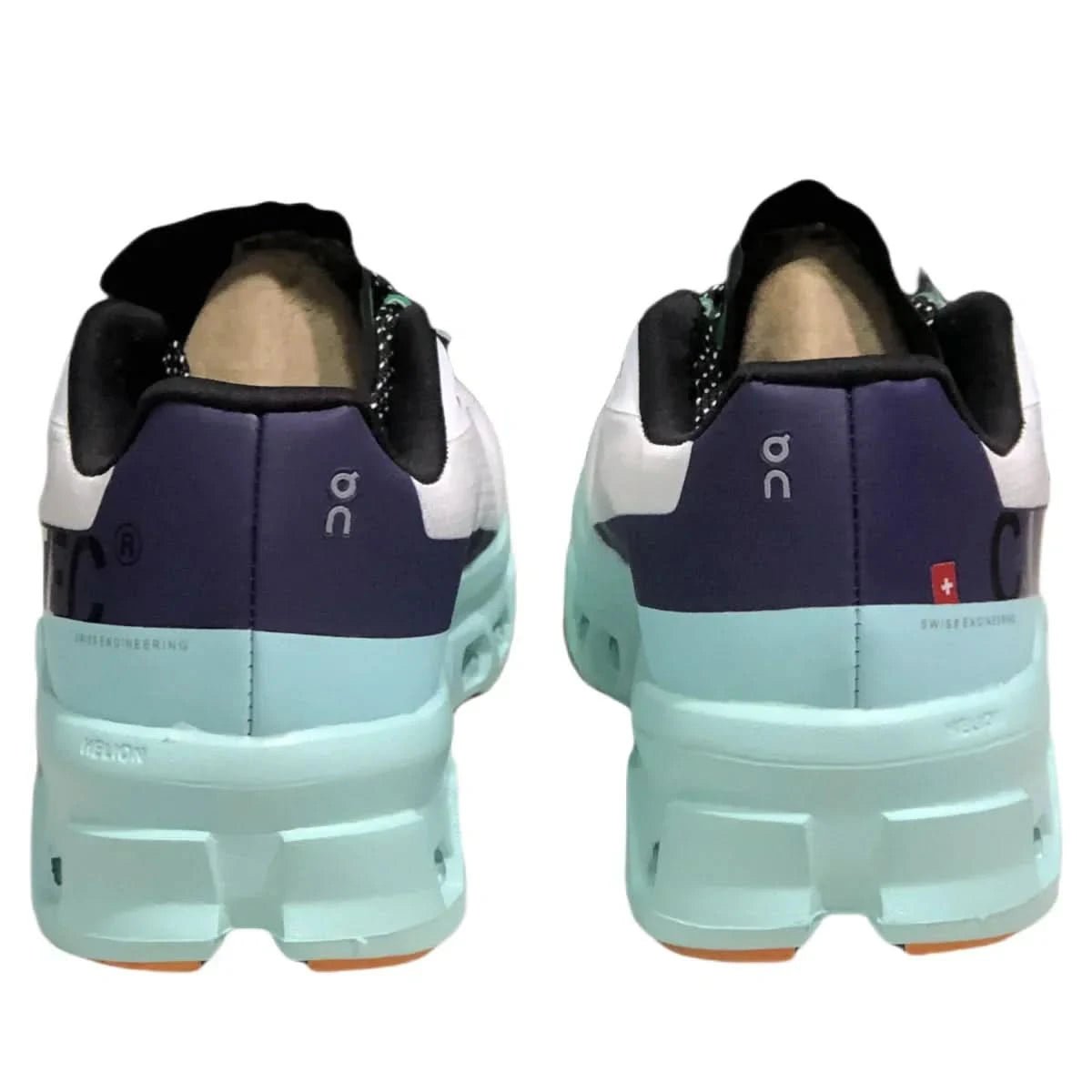 On Cloudmonster Women's White/Green - Onsrunners