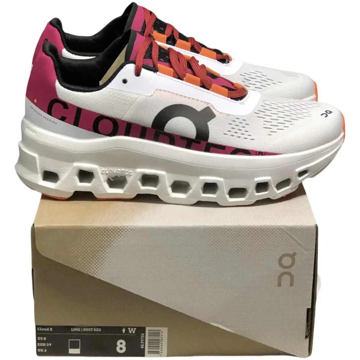 On Cloudmonster Women's White/Pink - Onsrunners