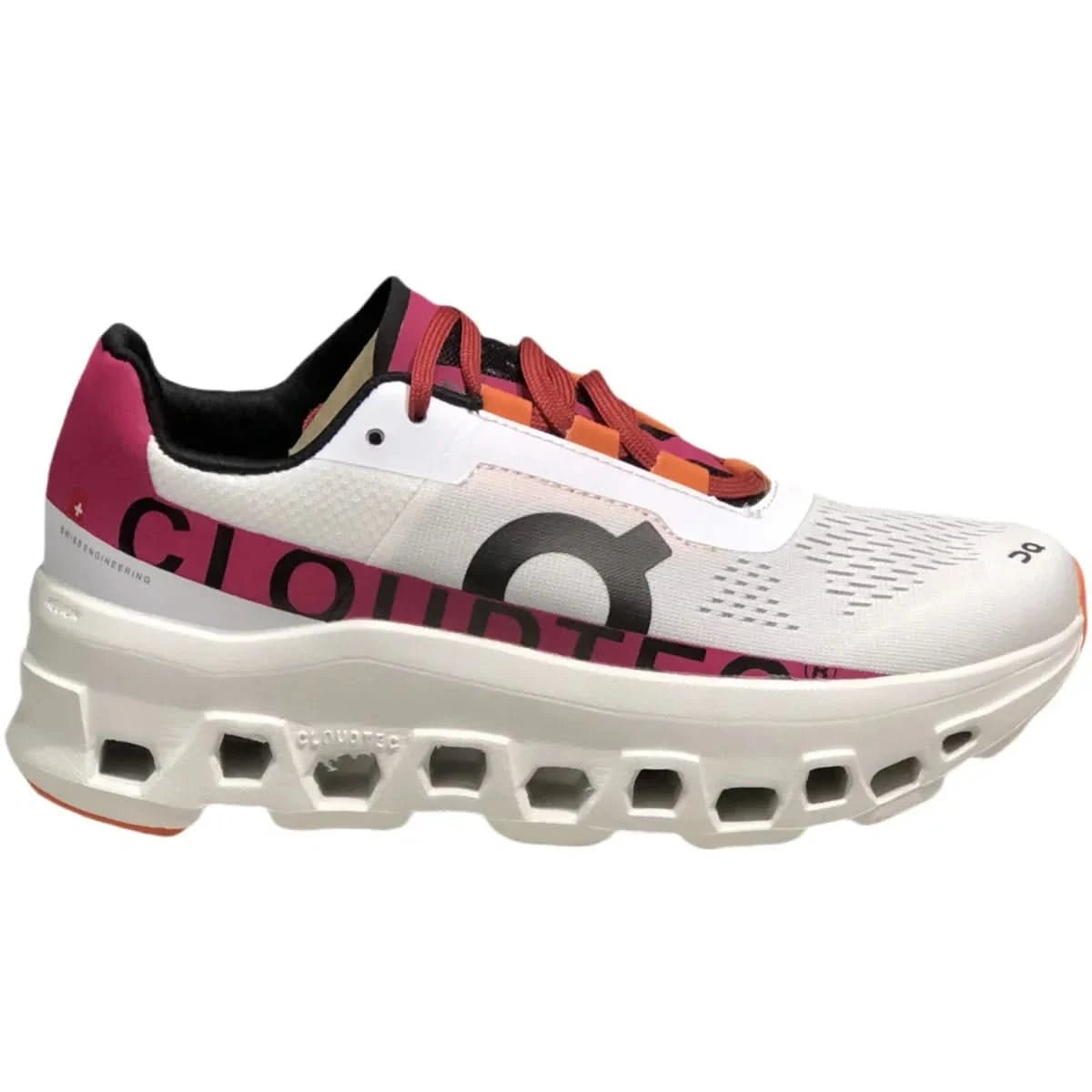 On Cloudmonster Women's White/Pink - Onsrunners