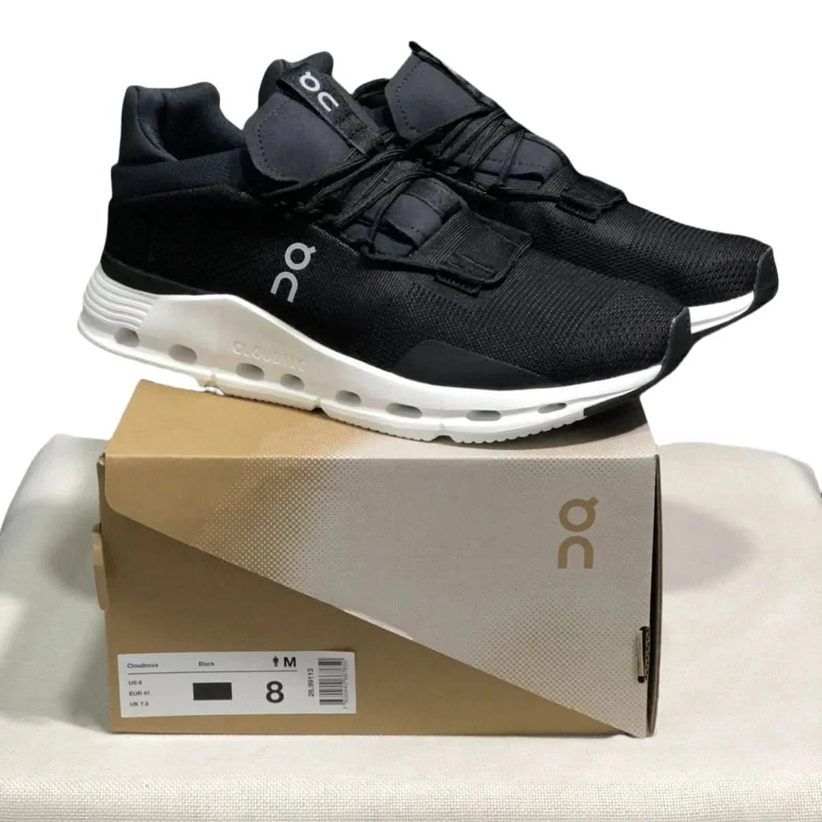 On Cloudnova Men's Black/White - Onsrunners
