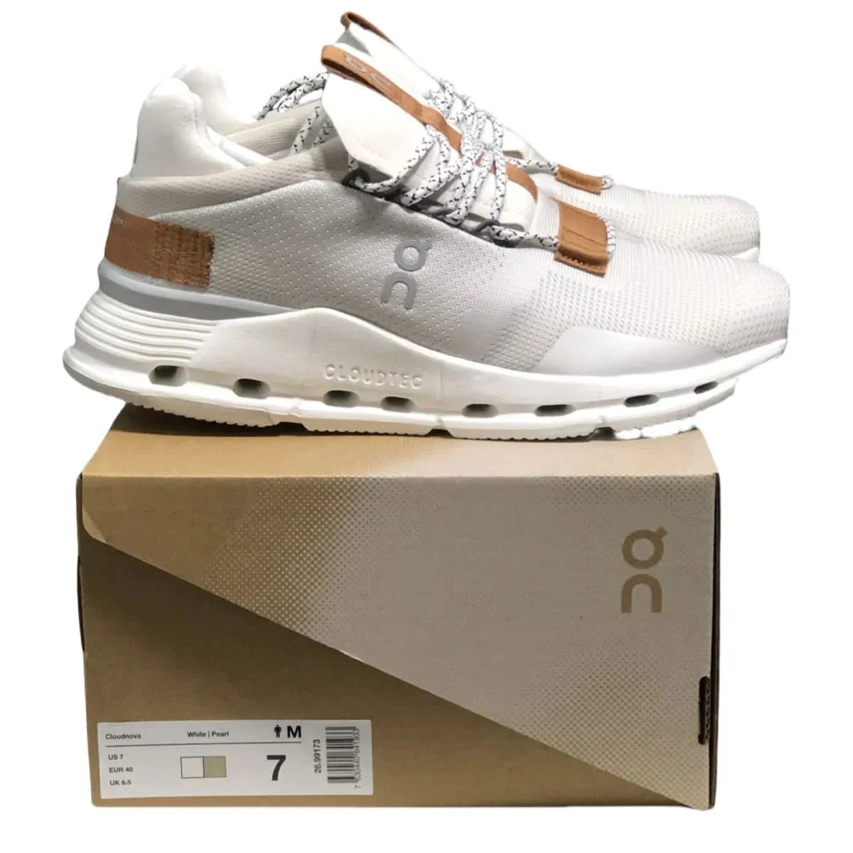 On Cloudnova Men's Pearly/White - Onsrunners