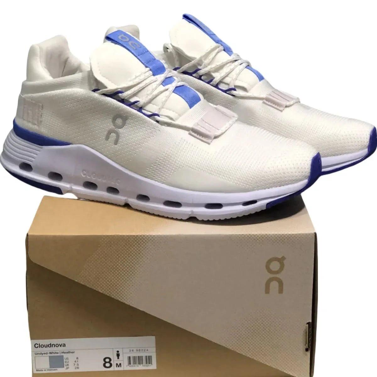 On Cloudnova Men's White/Blue - Onsrunners