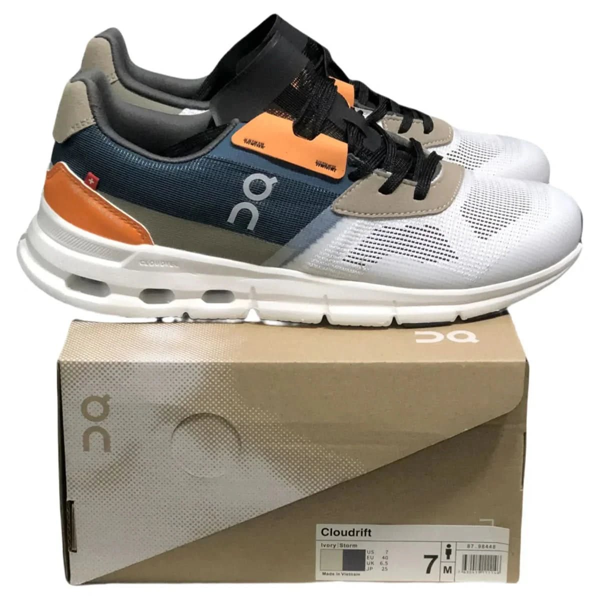 On Cloudrift Men's Lvory White/Storm Blue - Onsrunners