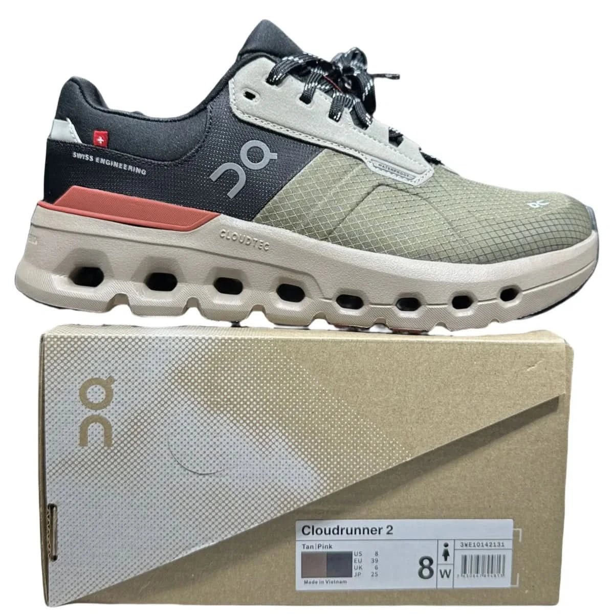 On Cloudrunner 2 Waterproof Men's Brown/Green - Onsrunners