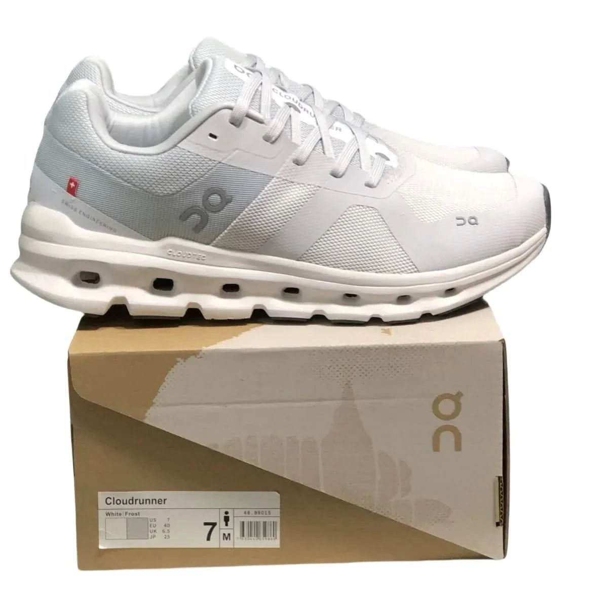 On Cloudrunner Men's White/Frost - Onsrunners