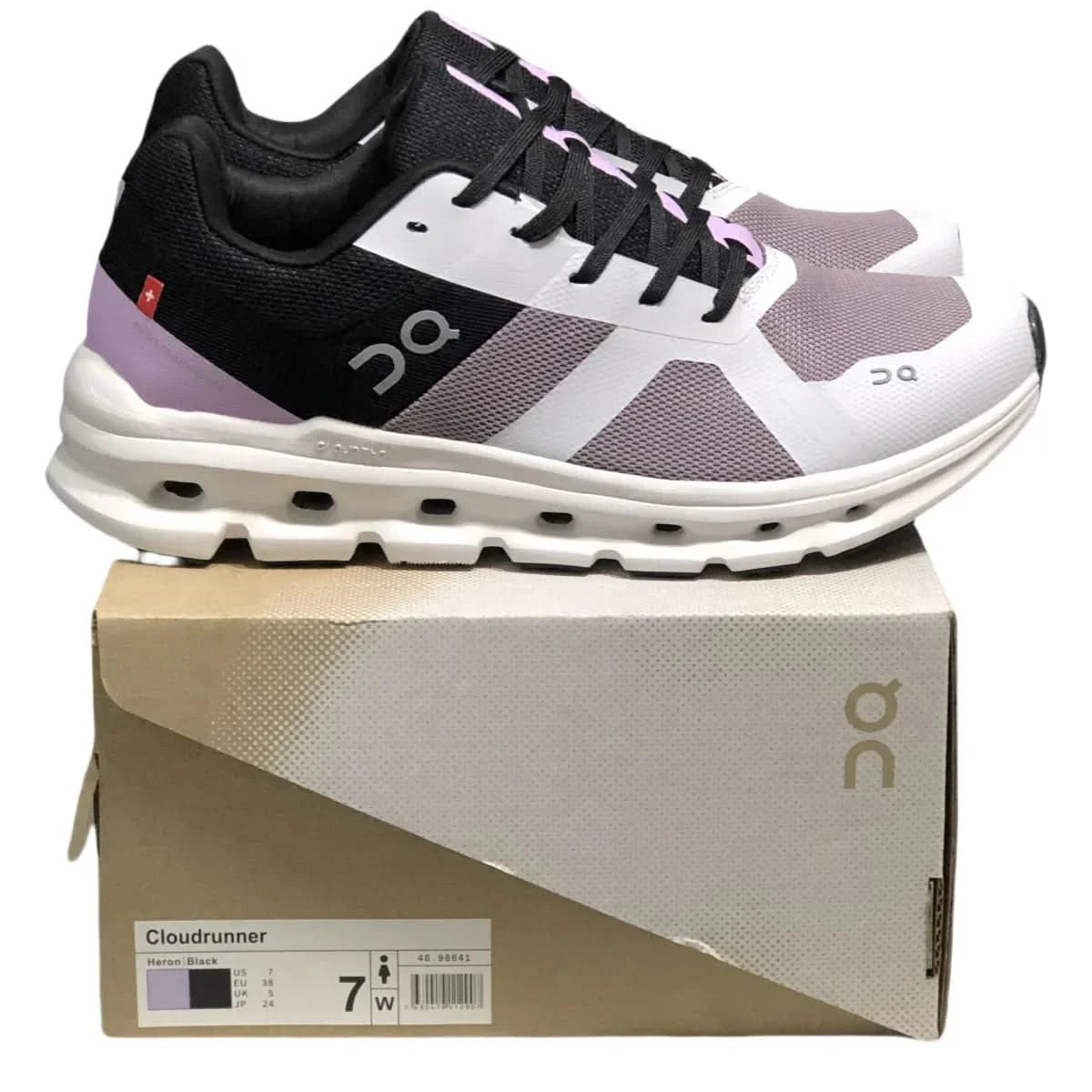 On Cloudrunner Women's Black/Blue - Onsrunners