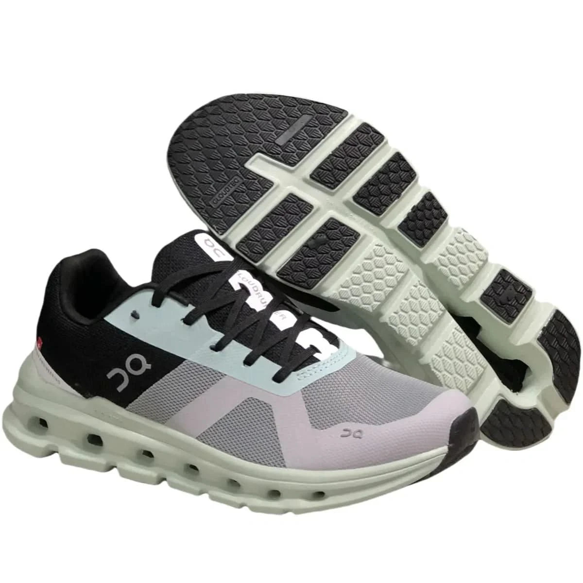 On Cloudrunner Women's Gray/Green - Onsrunners