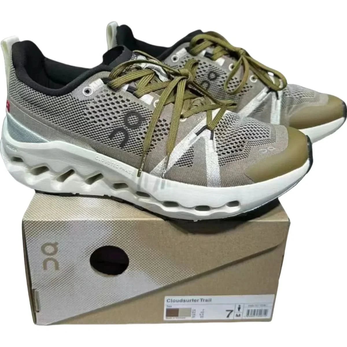 On Cloudsurfer Trail Waterproof Men's Seedling/Lilac - Onsrunners