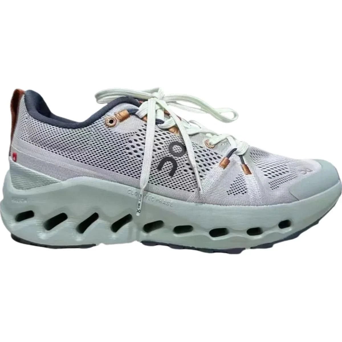 On Cloudsurfer Trail Waterproof Women's Gray/Green - Onsrunners