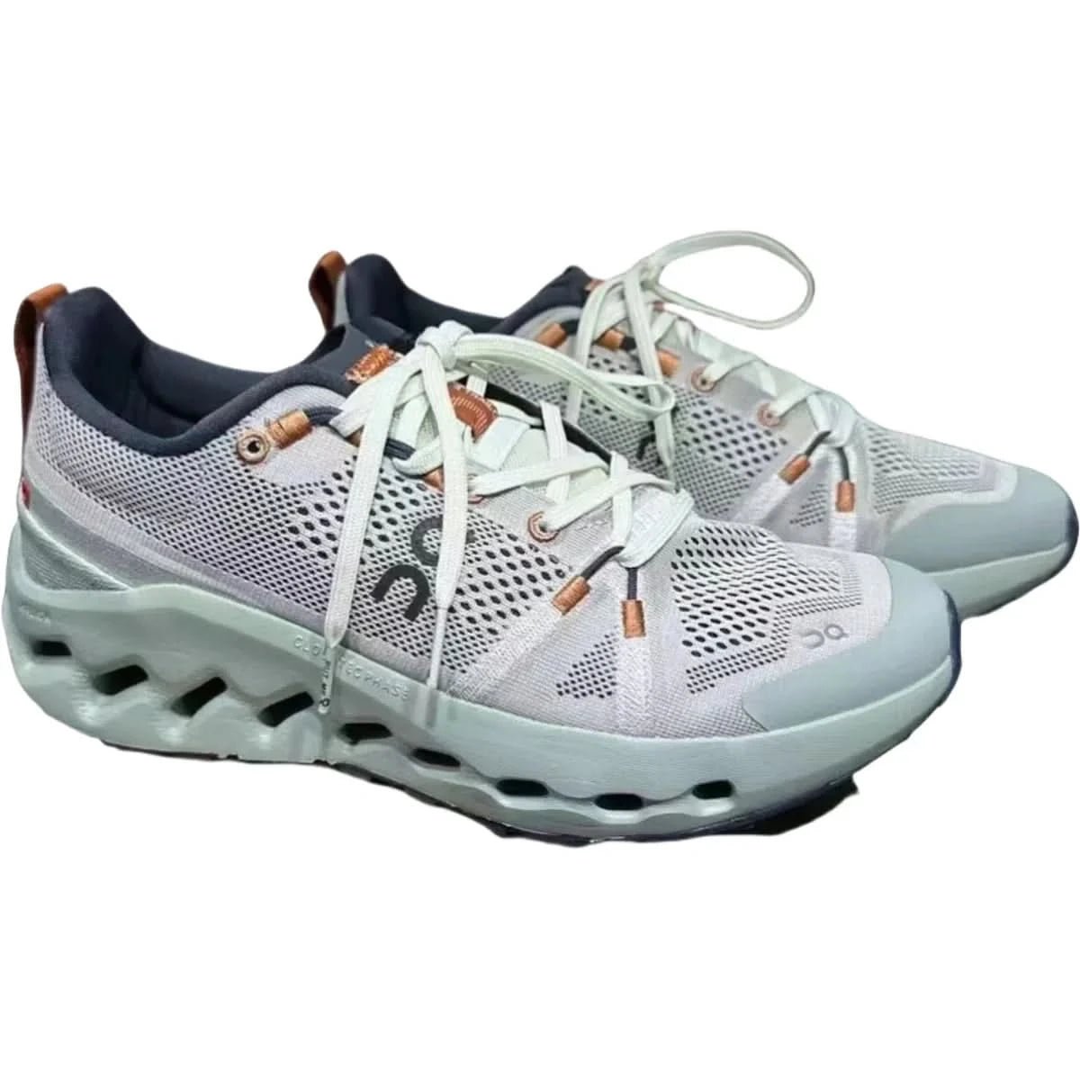 On Cloudsurfer Trail Waterproof Women's Gray/Green - Onsrunners