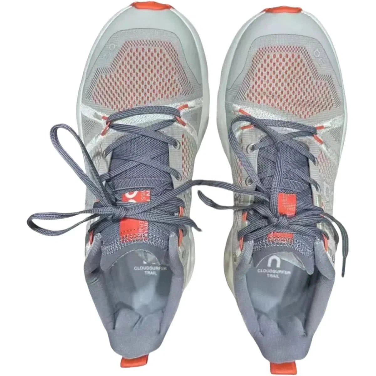 On Cloudsurfer Trail Waterproof Women's Gray/White - Onsrunners